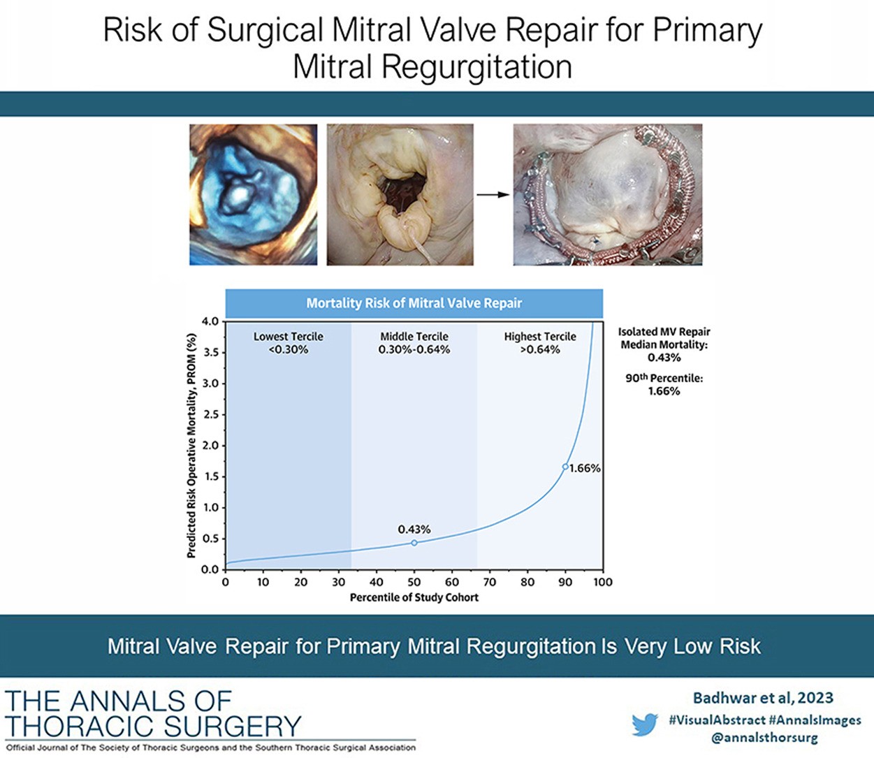 Risk of Surgical Mitral Valve Repair for Primary Mitral Regurgitation