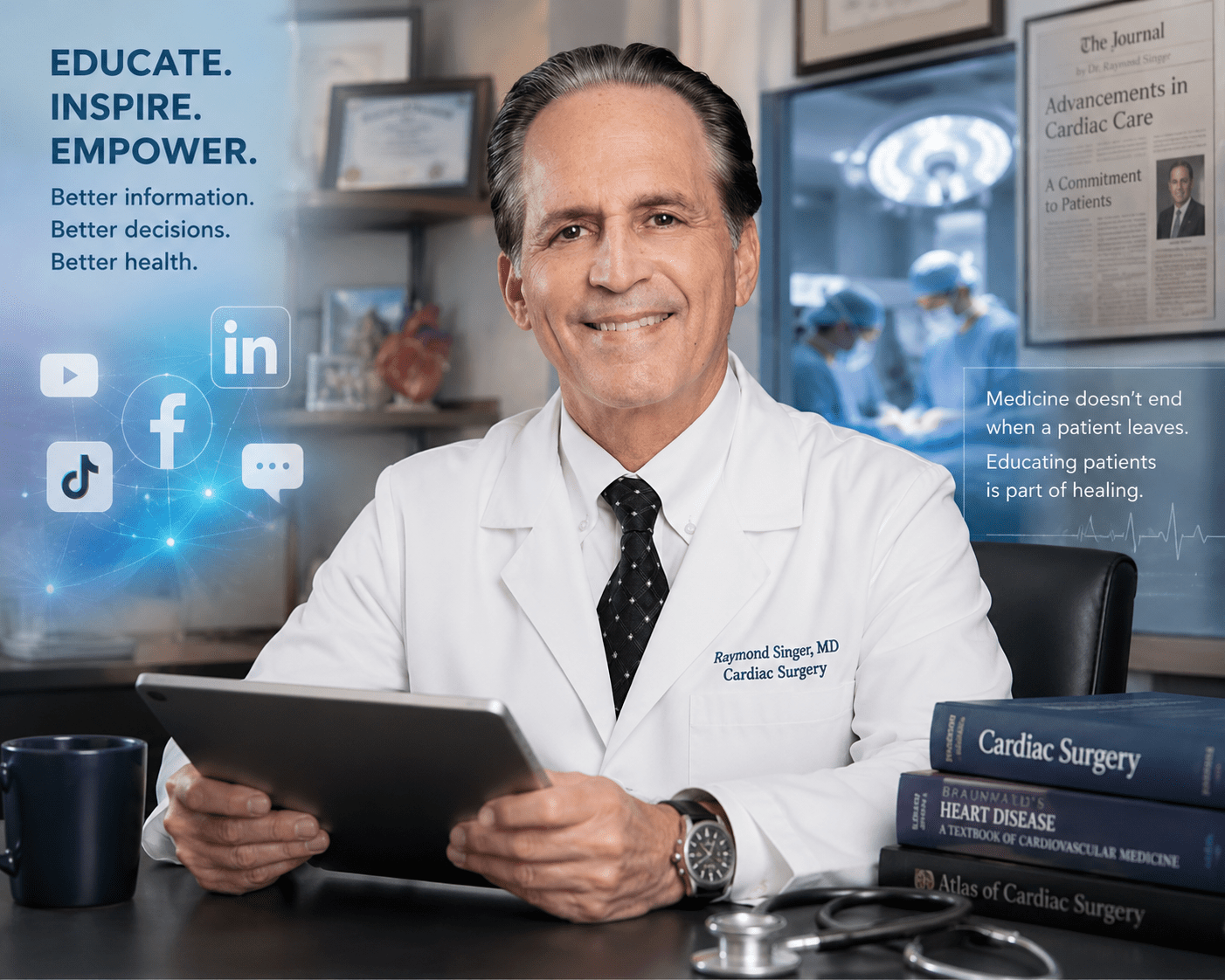 Dr. Raymond Singer explains why he uses social media to educate patients, share evidence-based medical information, and improve public health through compassionate teaching.