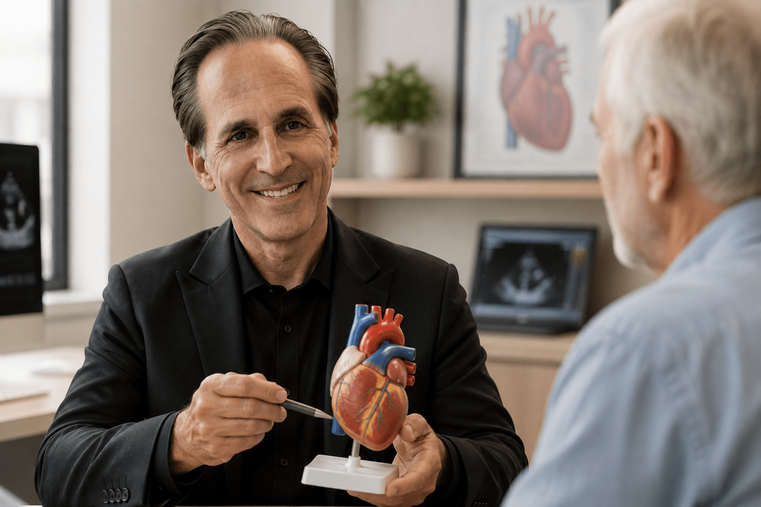 Dr. Raymond Singer discussing five common myths about open-heart surgery to help patients feel informed and less fearful.